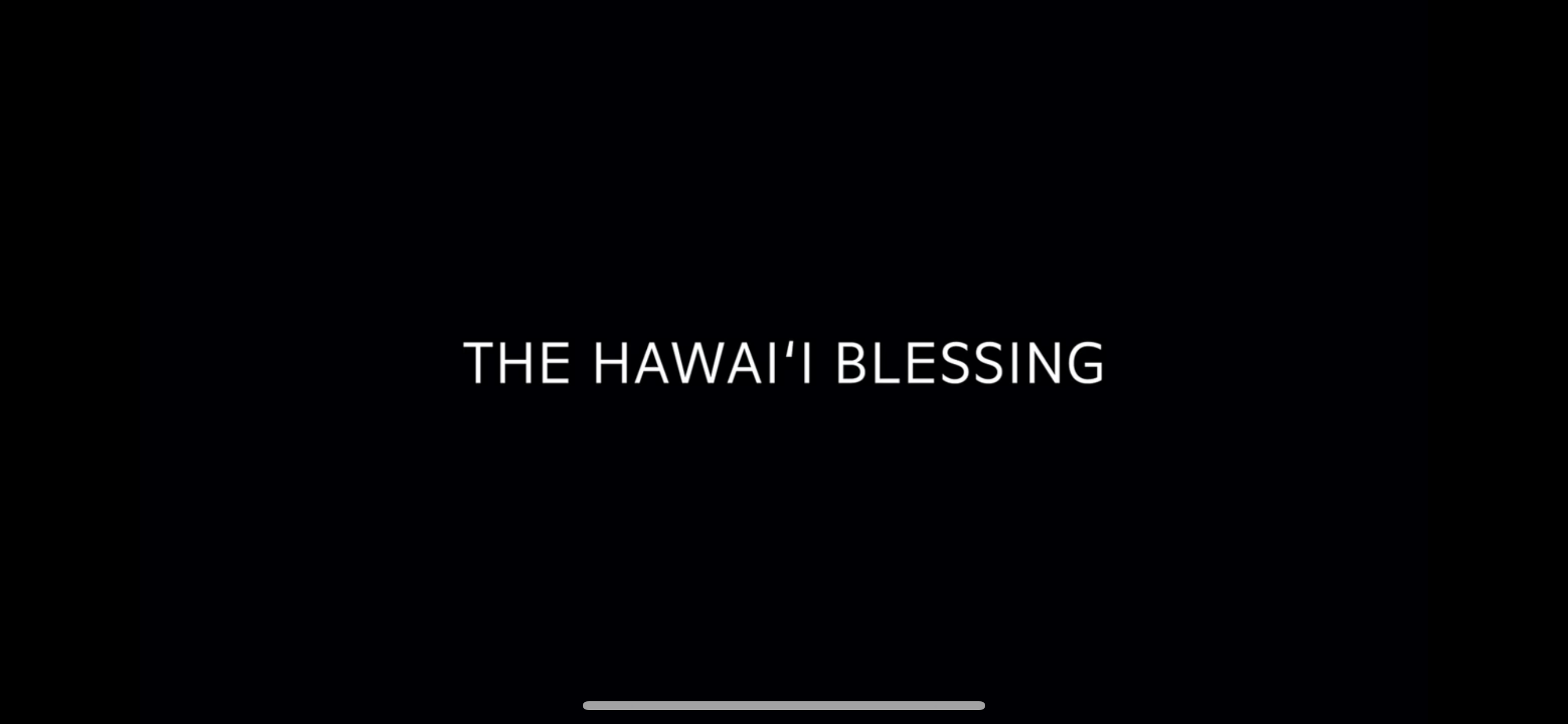 The Hawaii Blessing