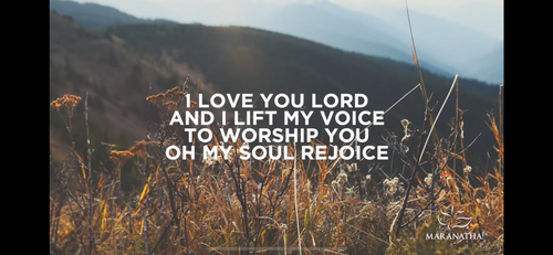 I Love You Lord